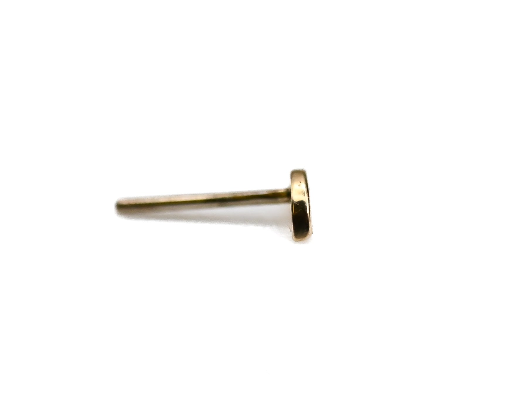 PUPIL HALL 14k Yellow Gold- ENAMEL HALF CIRCLE