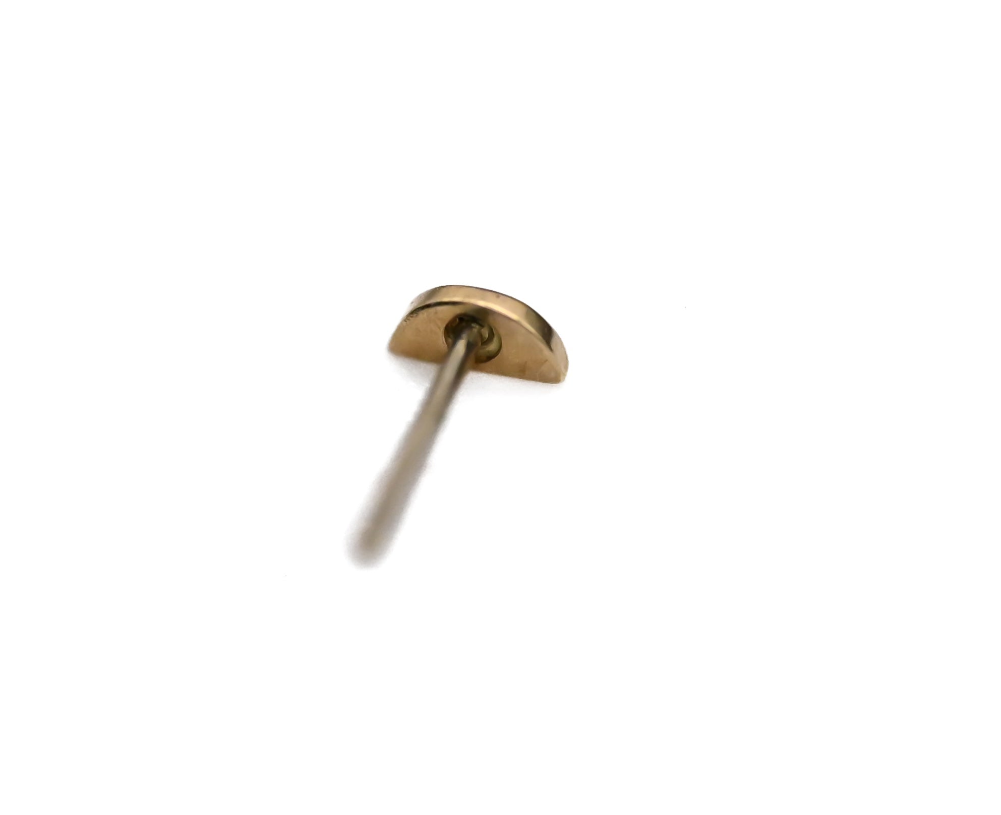 PUPIL HALL 14k Yellow Gold- ENAMEL HALF CIRCLE