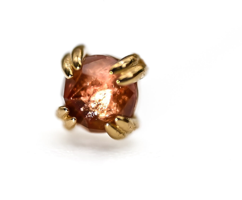 BVLA CAB PRONG -14k Yellow Gold- OREGON SUNSTONE
