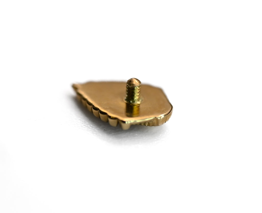 KIWI WIRE DESIGN- 15k Yellow Gold- 14g