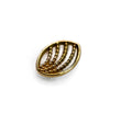KIWI LEAF WIRE DESIGN- 15k Yellow Gold- 14g