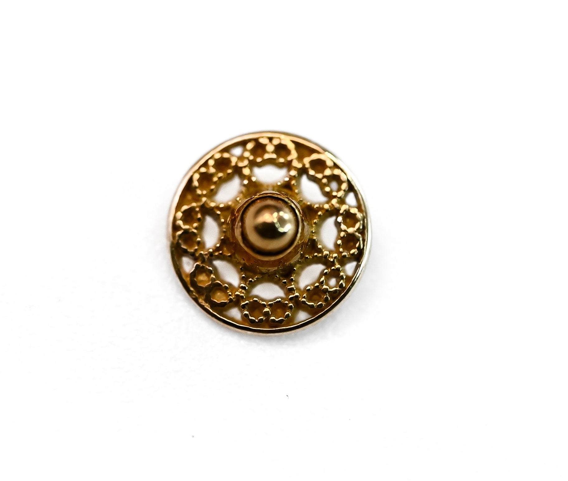 KIWI ROUND BEAD DESIGN- 15k Yellow Gold- 14g