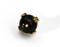 BVLA CAB PRONG- 14k Yellow Gold- BLACK STAR SAPPHIRE