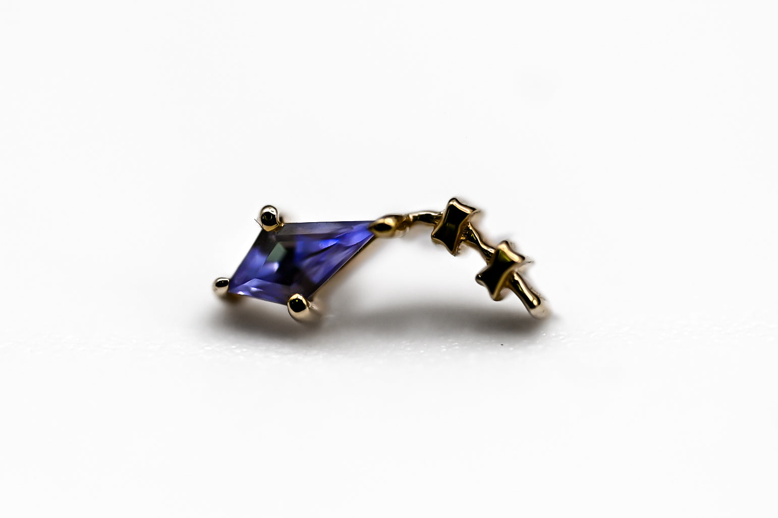 BVLA HANG ON! KITE- 14k Yellow Gold- TANZANITE