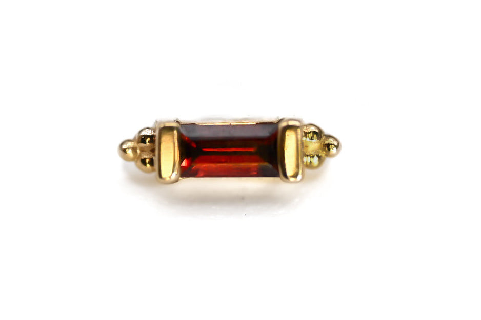 BVLA SIVA- 14k Yellow Gold- GARNET