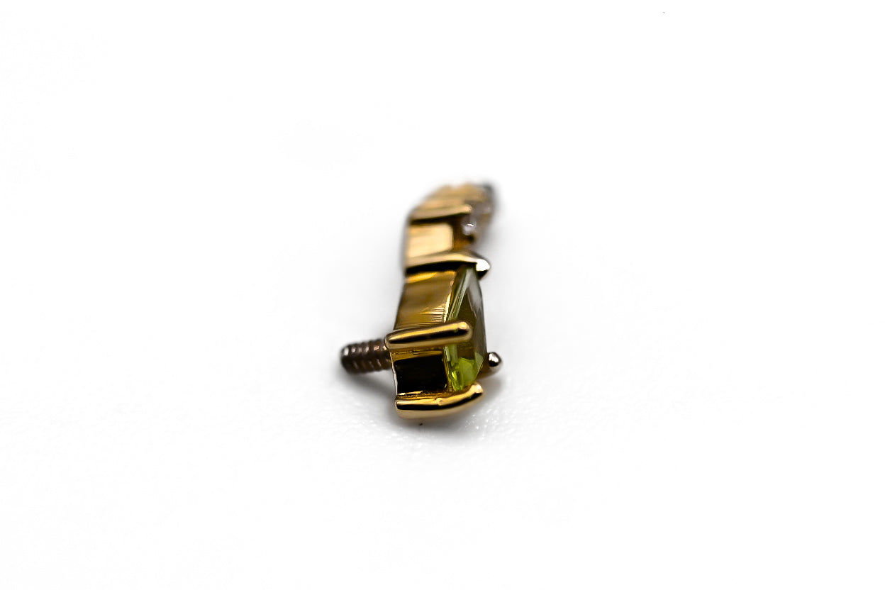 BVLA ALOFT KITE- 14k Yellow Gold- PERIDOT