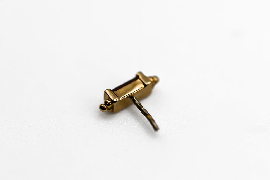 BVLA SIVA- 14k Yellow Gold- GARNET