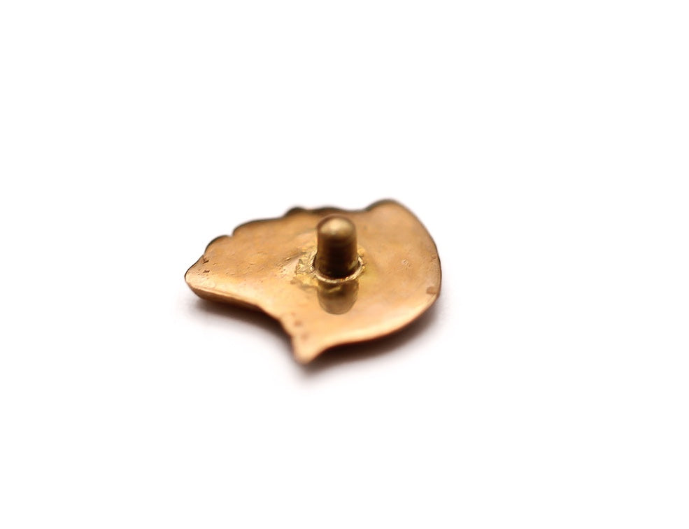 KIWI MICTLANTECUHTLI SKULL- 15k Yellow Gold- 14g