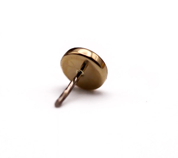 BVLA BUTTON 4mm- 14k Yellow Gold