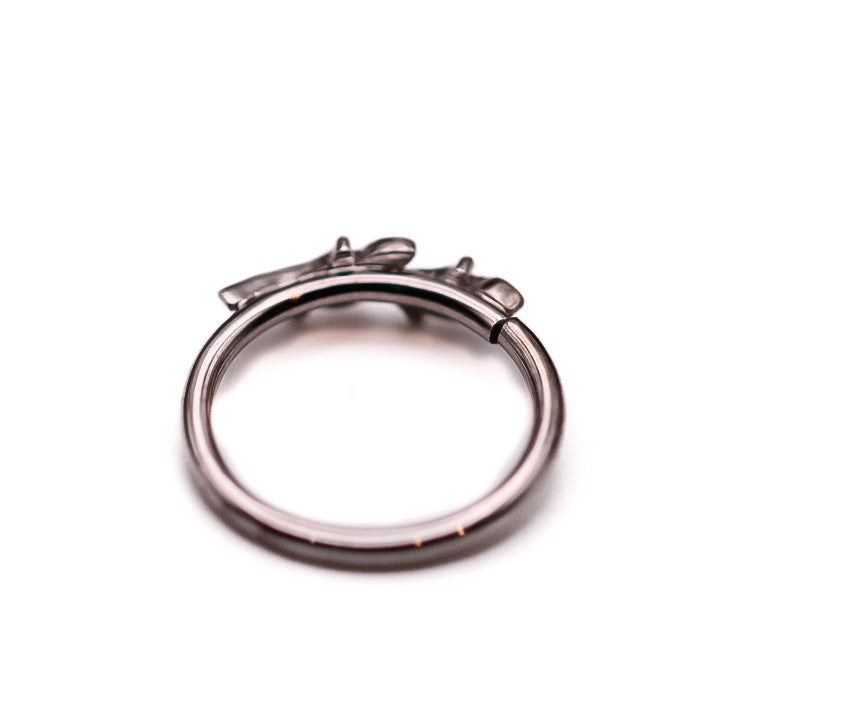 BVLA AMITY- 14k White Gold- 16g Seam Ring