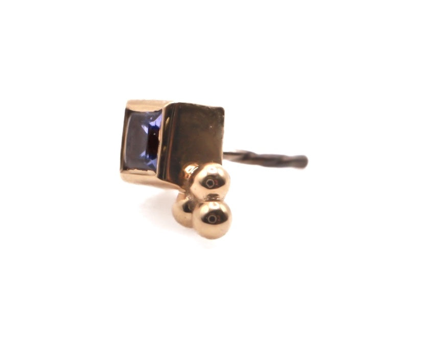 BVLA THEA- 14k Yellow Gold- TANZANITE Princess