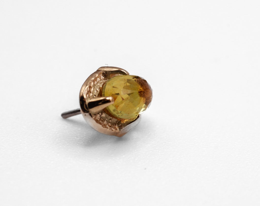 KIWI OVAL- 15k Yellow Gold- SAPPHIRE