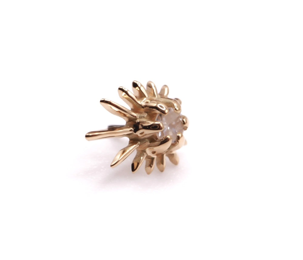 KIWI SUN RAYS- 15k Yellow Gold- DIAMOND