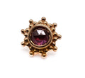 BVLA THURSDAY 6mm- 14k Yellow Gold- faceted RHODOLITE (16g)