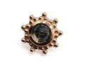 BVLA THURSDAY 6mm- 14k Yellow Gold- faceted SMOKY QUARTZ (16g)