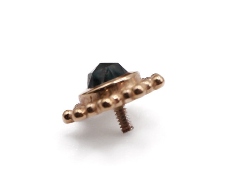 BVLA THURSDAY 6mm- 14k Yellow Gold- faceted SMOKY QUARTZ (16g)
