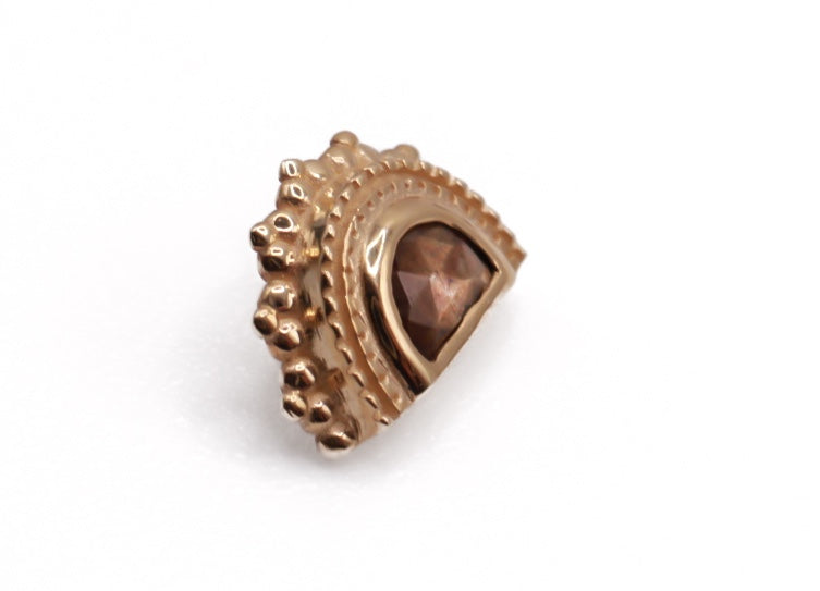 BVLA HALF MOON 7.5mm- 14k Yellow Gold- ZAWADI SAPPHIRE (16g)