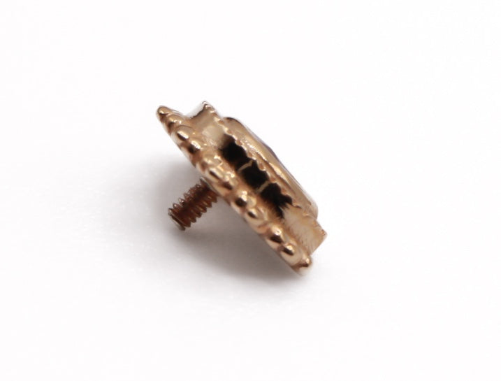 BVLA HALF MOON 7.5mm- 14k Yellow Gold- ZAWADI SAPPHIRE (16g)