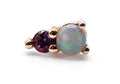 BVLA JEANIE 2- 14k Yellow Gold- WHITE OPAL / AMETHYST