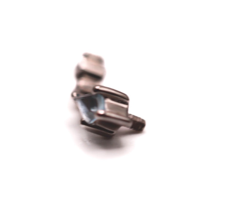 BVLA HANG ON! KITE- 14k White Gold- SWISS BLUE TOPAZ