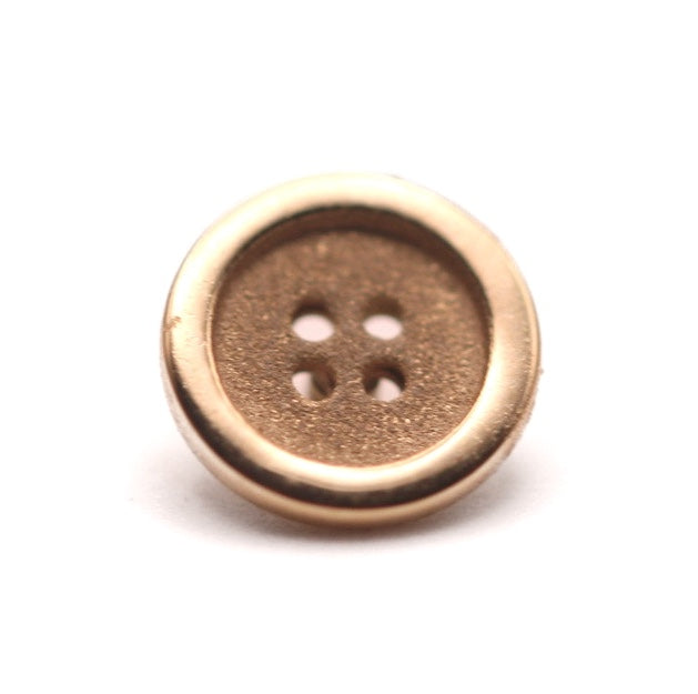 BVLA BUTTON 6mm- 14k Yellow Gold- (14g)