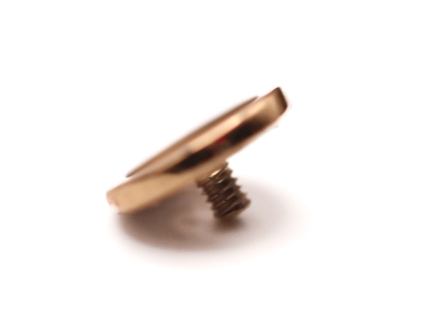 BVLA BUTTON 6mm- 14k Yellow Gold- (14g)