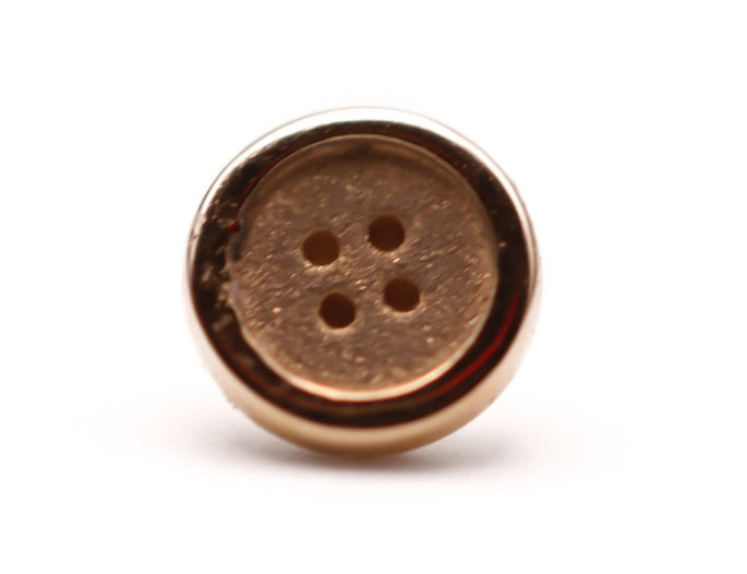 BVLA BUTTON 4mm- 14k Yellow Gold- (14g)