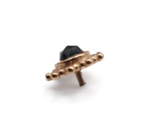 BVLA THURSDAY 6mm-14k Yellow Gold- SMOKY QUARTZ (16g)