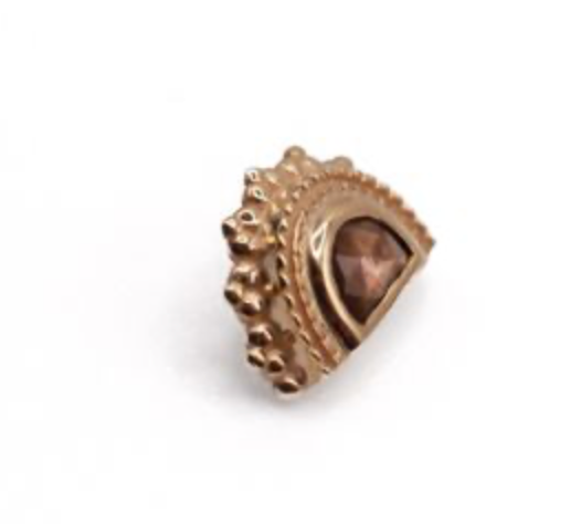 BVLA HALF MOON 7.5mm-14k Yellow Gold- ZAWADI SAPPHIRE (16g)