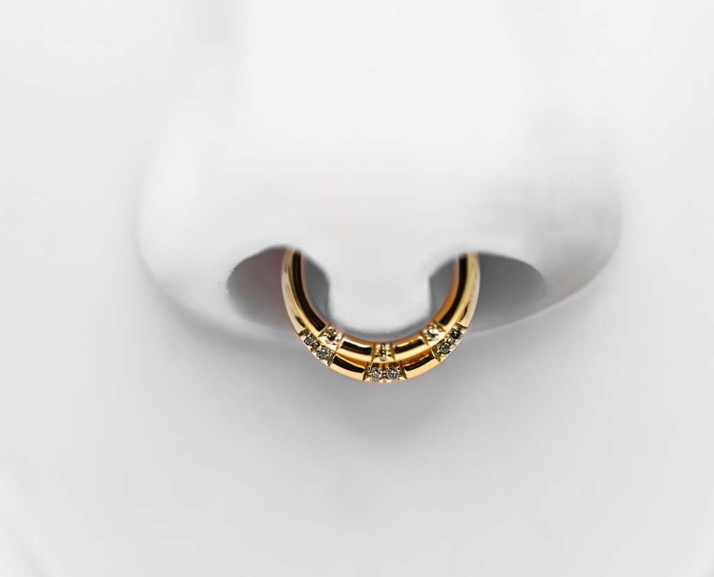 PUPIL HALL CRIMINALLY HUMBLE -14k Yellow Gold-HINGED RING