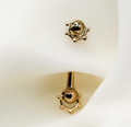PUPIL HALL ROOKIE- 14k Yellow Gold- 18g Curved Barbell