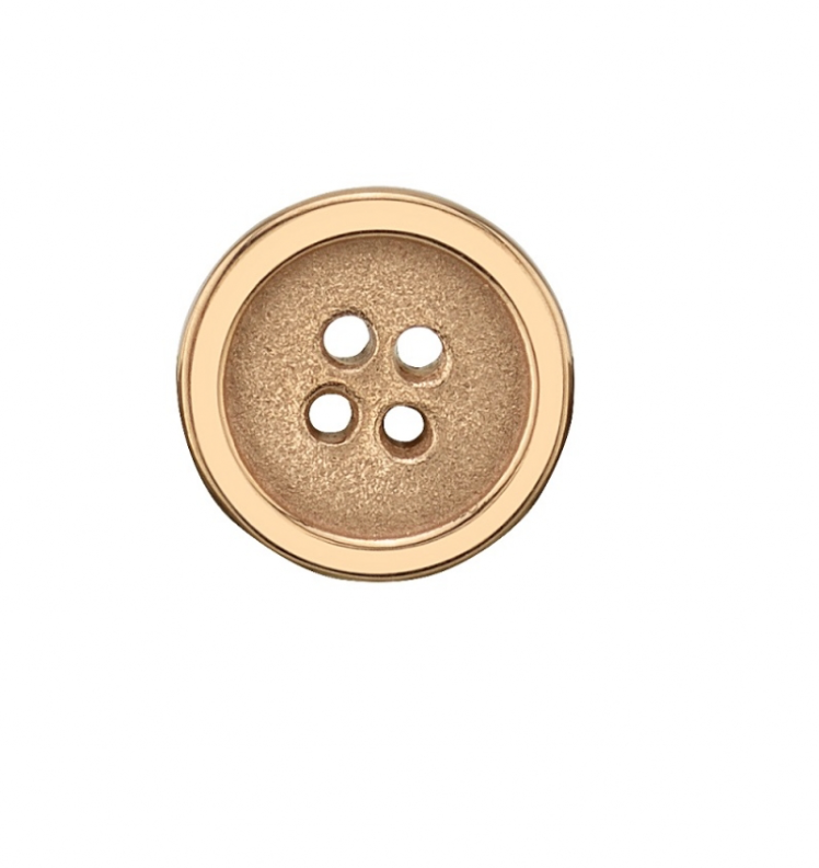 BVLA 14k Yellow Gold BUTTON- 6mm (14g)
