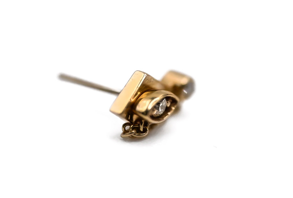 PUPIL HALL WANT -14k Yellow Gold- DIAMOND