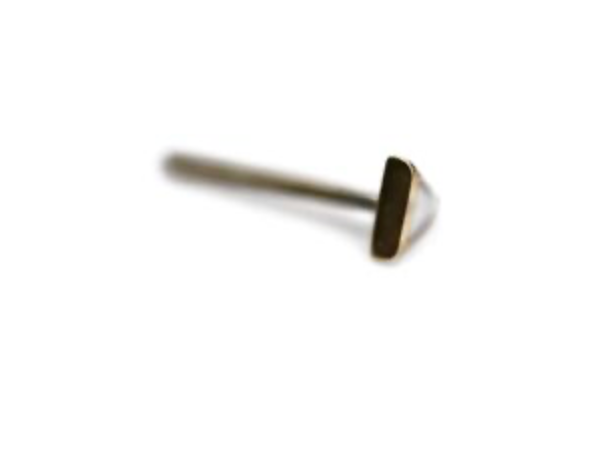 PUPIL HALL 14k Yellow Gold- ENAMEL TRIANGLE