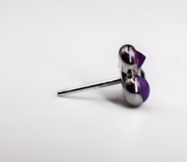 PUPIL HALL TRI ME -14k White Gold- ENAMEL MIX TRI BEAD