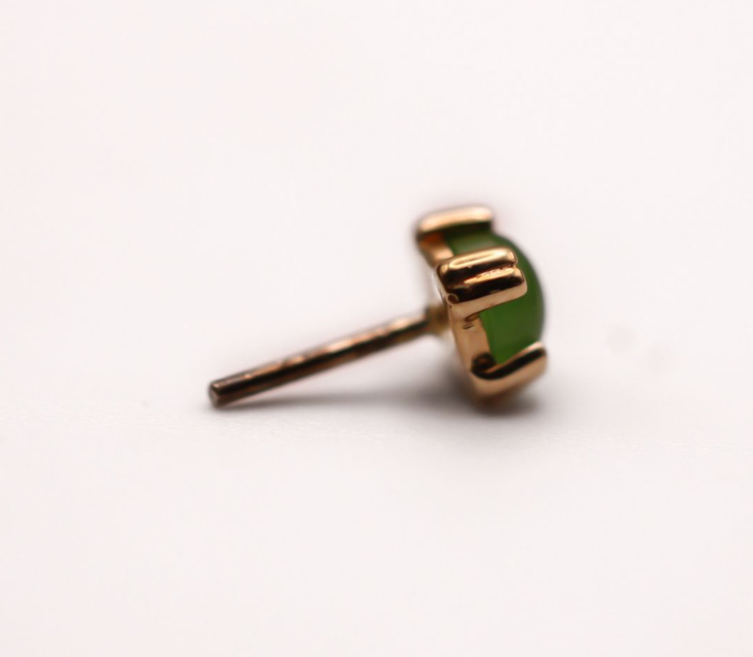 BVLA CAB PRONG -14k Yellow Gold- JADE