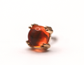 BVLA CAB PRONG -14k Yellow Gold- MEXICAN FIRE OPAL