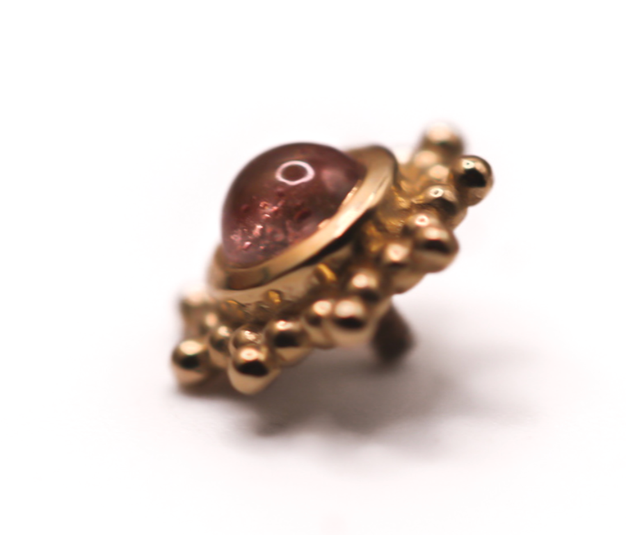 BVLA THURSDAY 8.5mm -14k Yellow Gold- Copper Rutilated Quartz (16g)