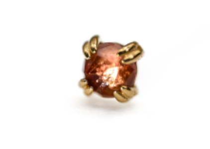 BVLA CAB PRONG -14k Yellow Gold- OREGON SUNSTONE