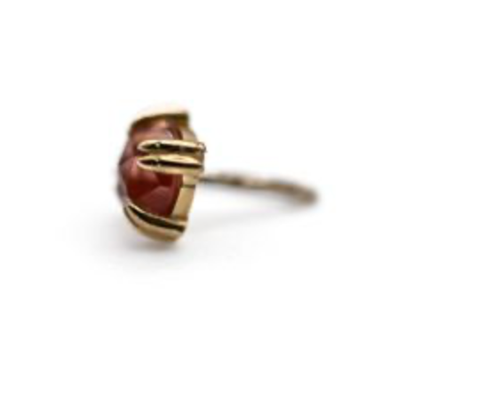 BVLA CAB PRONG -14k Yellow Gold- OREGON SUNSTONE