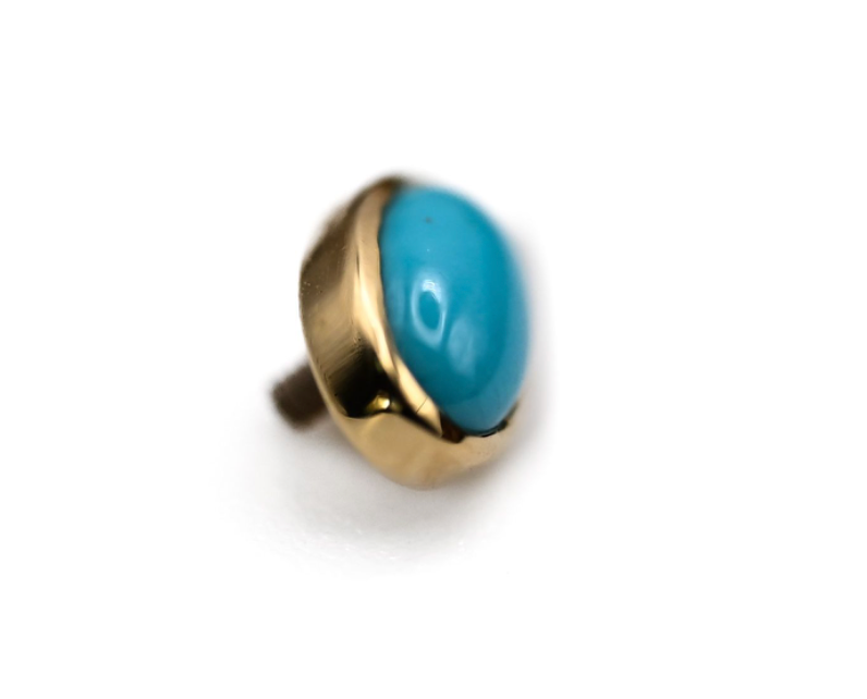 BVLA BEZEL OVAL -14k Yellow Gold- TURQUOISE (16g)