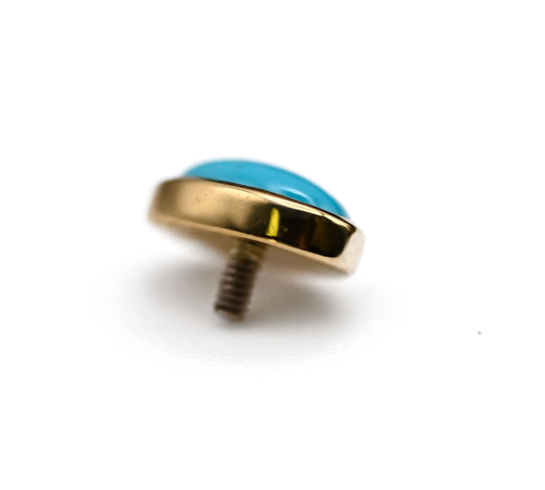 BVLA BEZEL OVAL -14k Yellow Gold- TURQUOISE (16g)