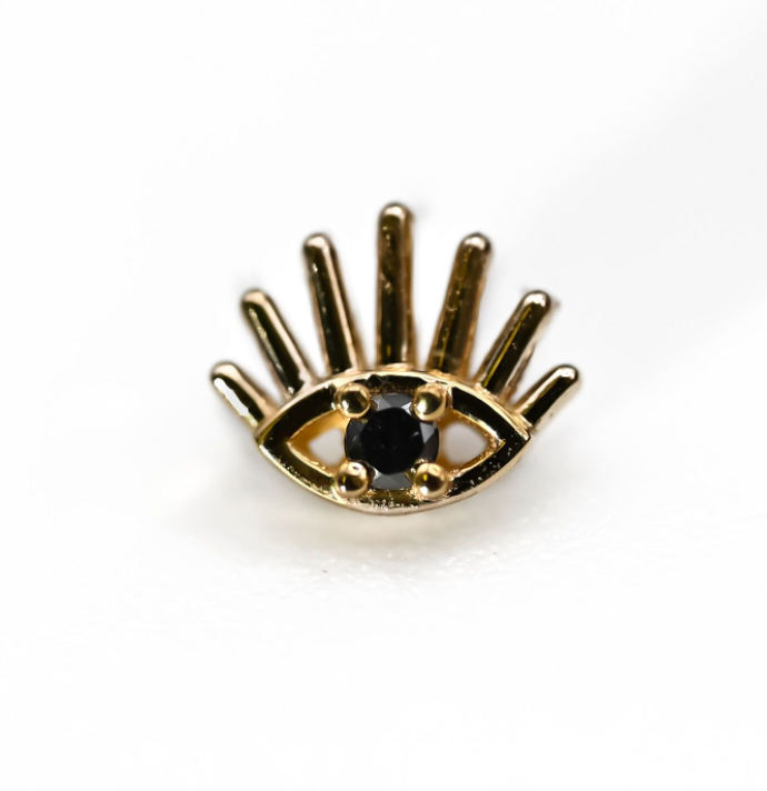 BVLA TAPATI EYE -14k Yellow Gold- BLACK DIAMOND (16g)
