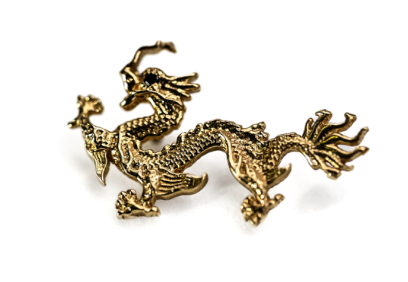 BVLA FEI LONG DRAGON- 14k Yellow Gold- (16g)
